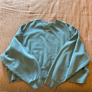 Nike Men's Teal Crewneck Sweater